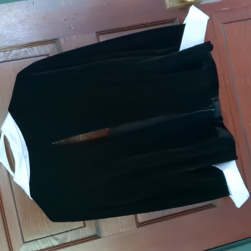 CACHET VTG Velvet Satin Rhinestone Formal Top Blouse - Picture 8 of 11